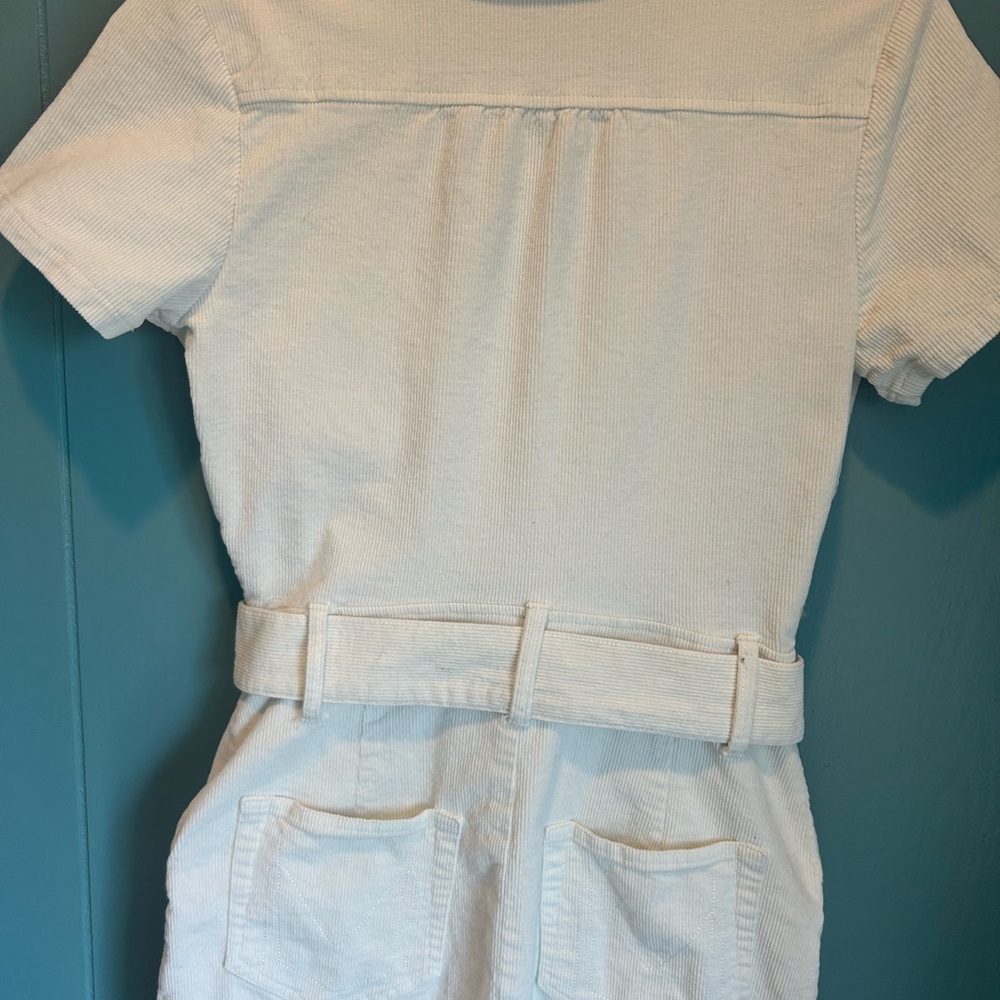 Show Me Your MuMu Cream Zip-Front Mini Dress with Belt - Picture 8 of 10